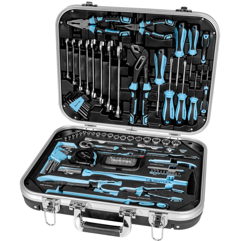 QUANTOOL Gereedschapsset, 120-delig in koffer